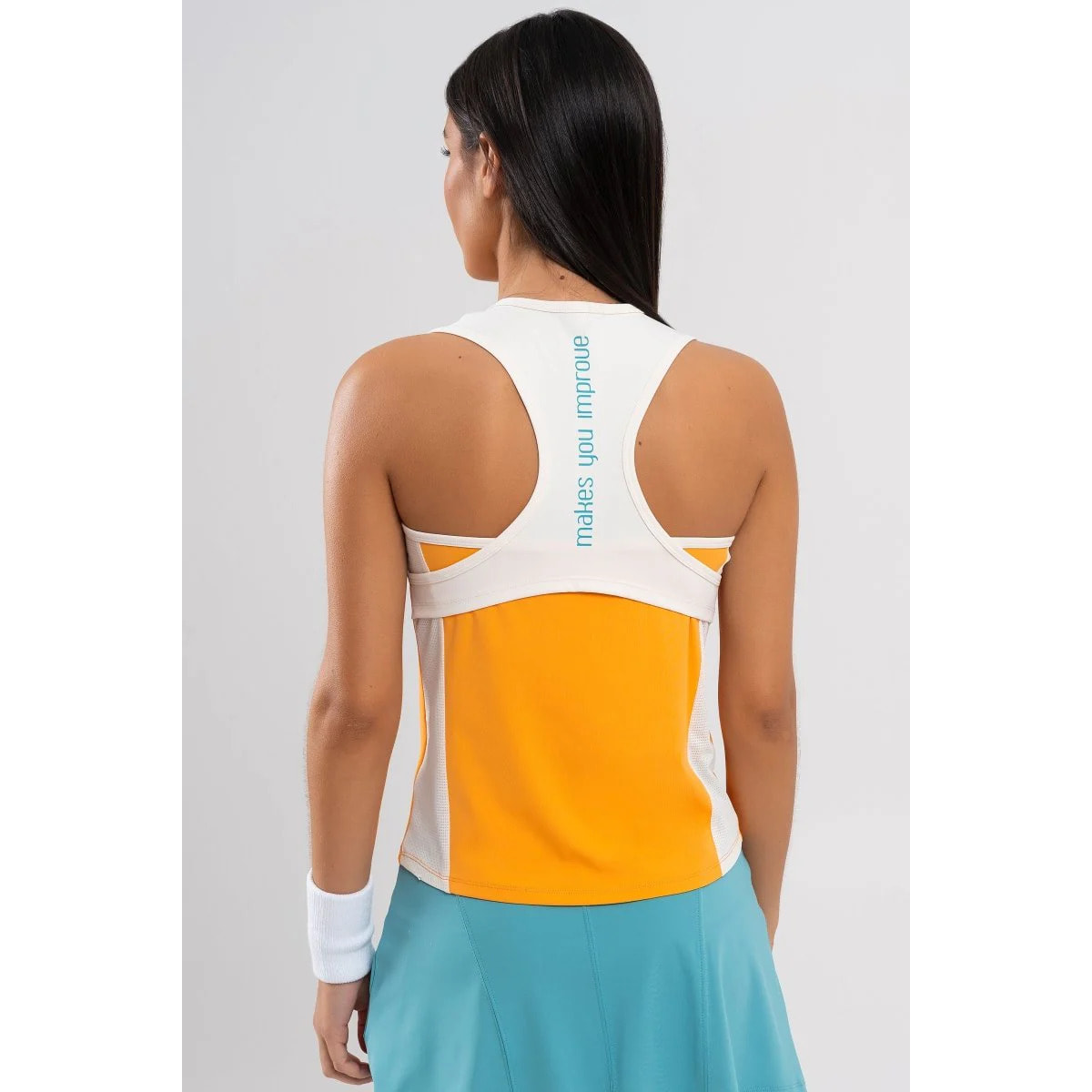 Camiseta de tirantes mujer PRO naranja