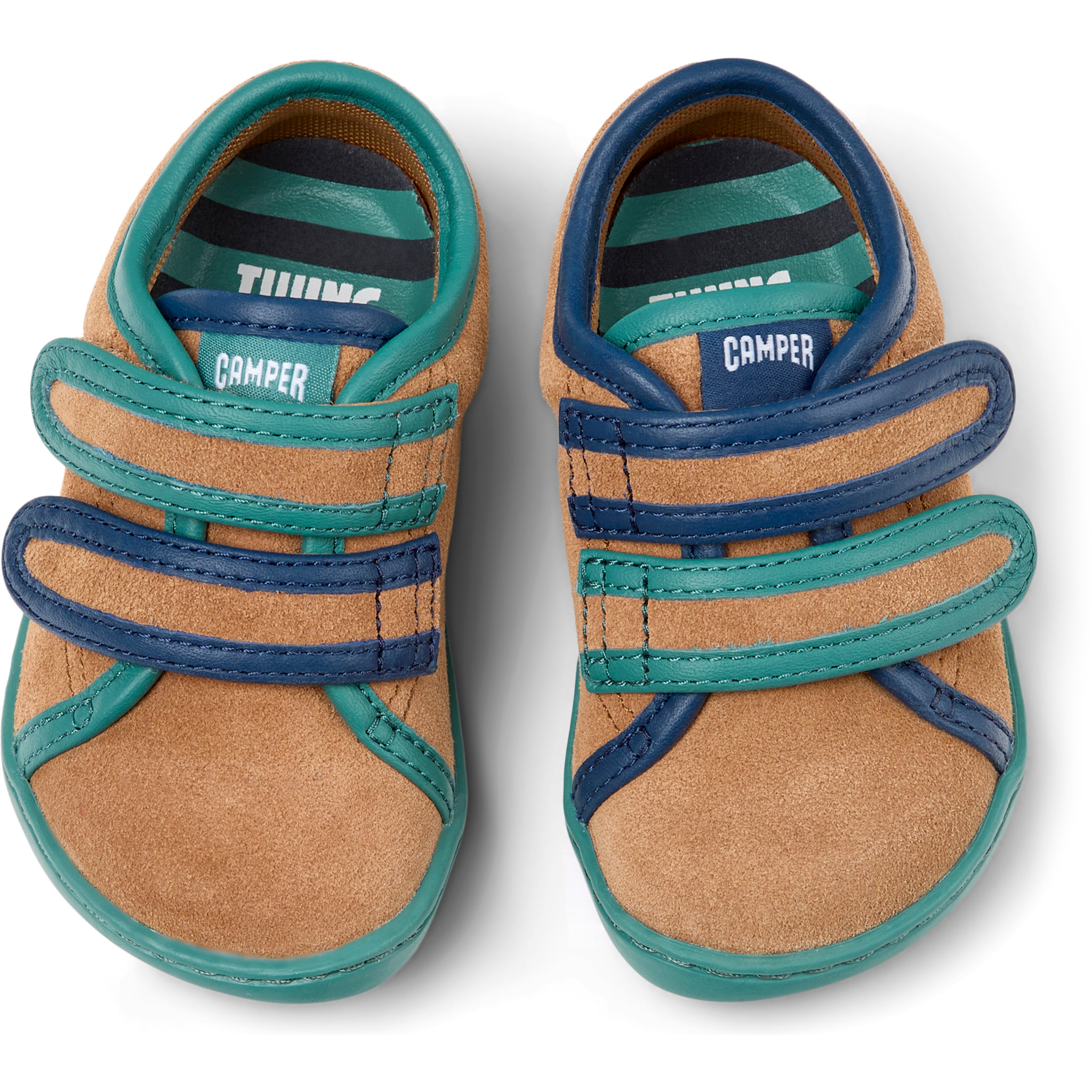 Sneakers - CAMPER Peu Cami Kids Twins - Marrone - Pelle scamosciata