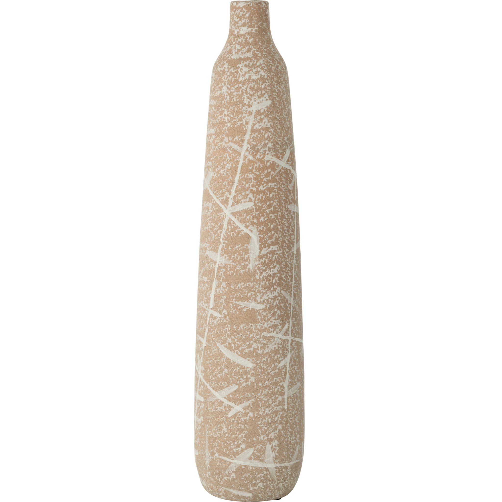 J-Line vase Dune Fin - céramique - beige/blanc - large