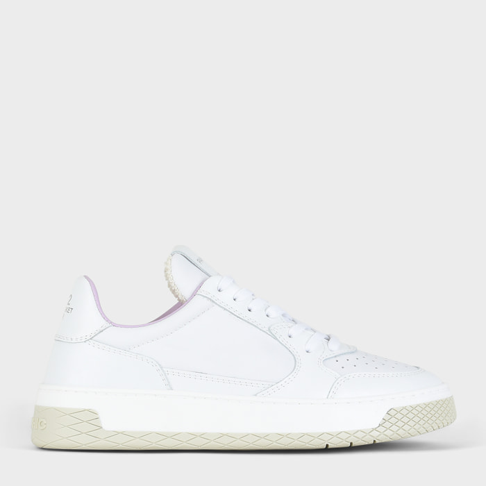 SNEAKER LOW P02 DONNA IN PELLE BIANCO