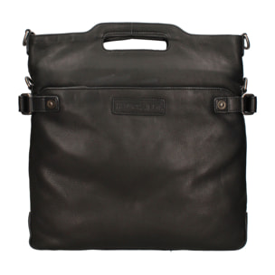 Borsa a tracolla  da uomo In Vera pelle Made in Italy 34x38x3 cm