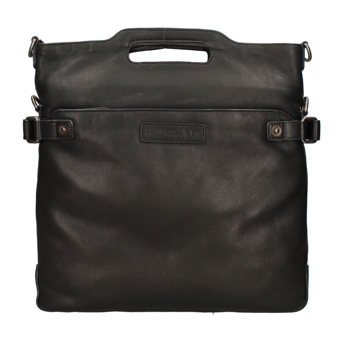 Borsa a tracolla  da uomo In Vera pelle Made in Italy 34x38x3 cm