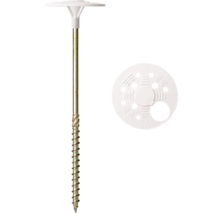 Carton de 100 Rosaces plastique Ø60 mm SCELL IT pour vis à bois - FI60