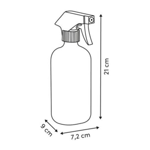 Distributeur Spray de Savon Transparent H21 cm