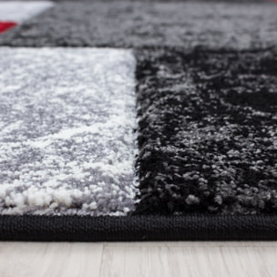 HAWAII - Tapis de salon à motif géométrique rouge