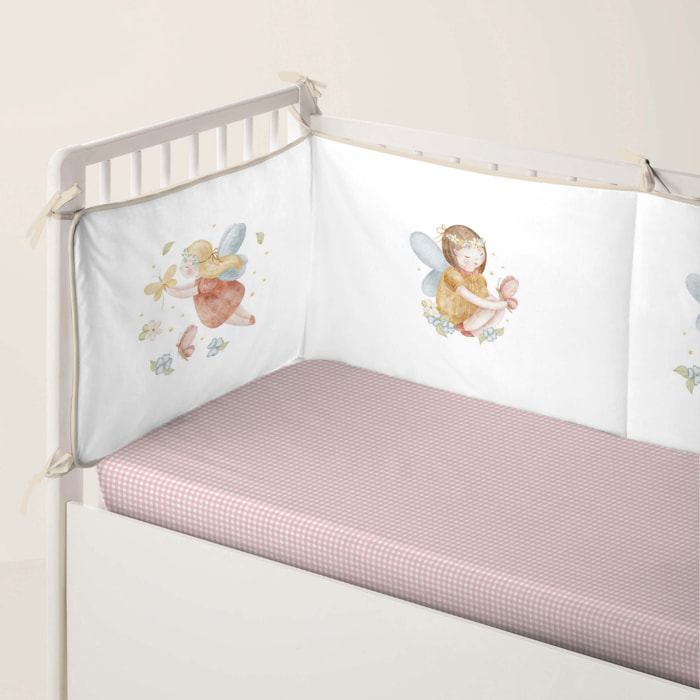 Cool Kids - Protector de cuna - 100% Algodón - Con Cintas - Lorian