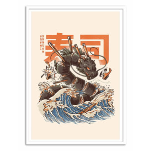Affiche - Great Sushi Dragon - Ilustrata