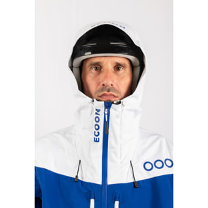 Chaqueta ECOExplorer Jacket Men marca ECOON - Azul / Blanco