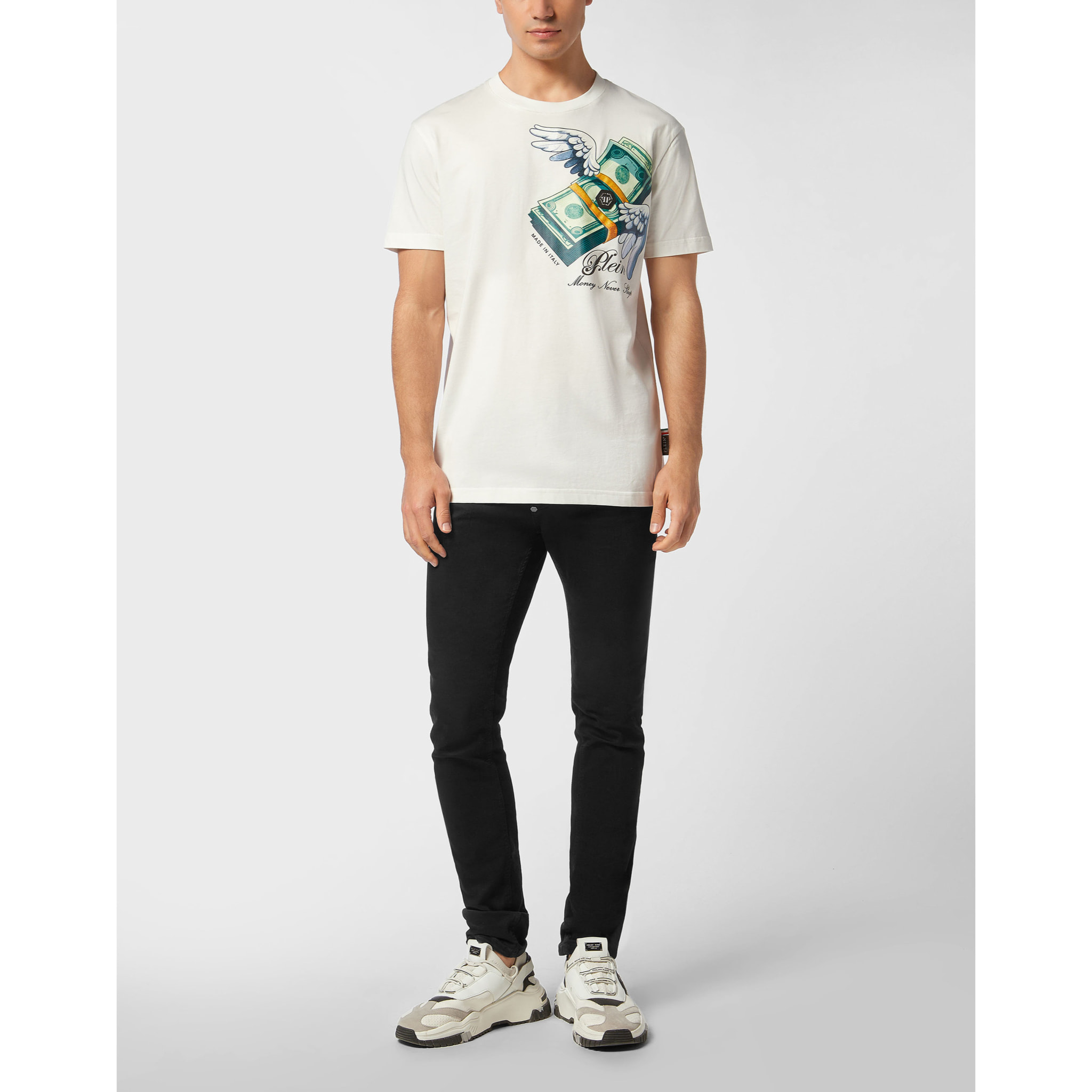 PHILIPP PLEIN T-Shirt Round Neck Ss MONEY