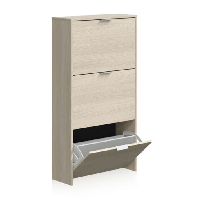 Zapatero Remi de 3 puertas Roble