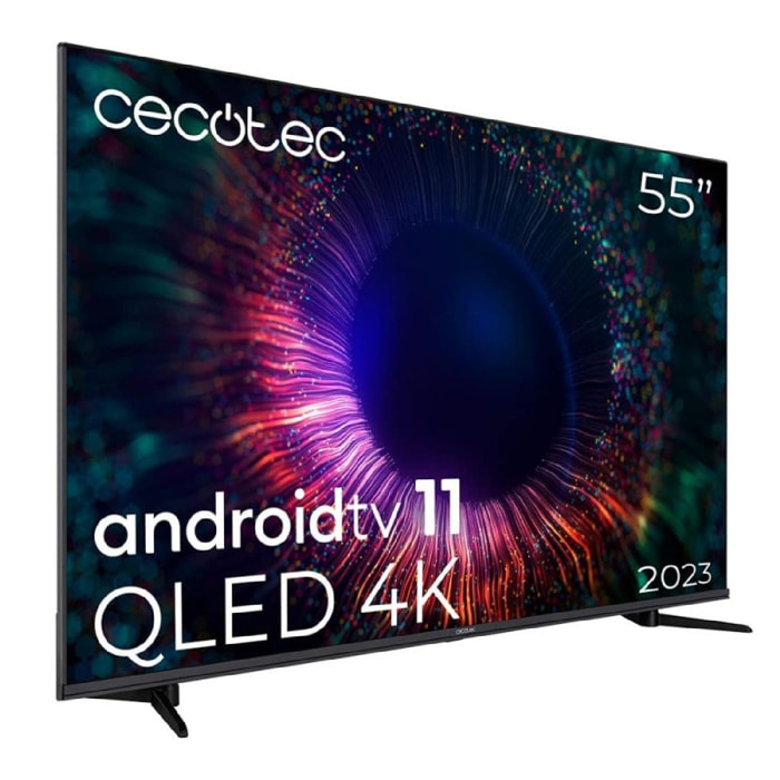 Televisor QLED 85'' Smart TV V3+ Series VQU30085+ Cecotec. 4KUHD,AndroidTv11,Fram