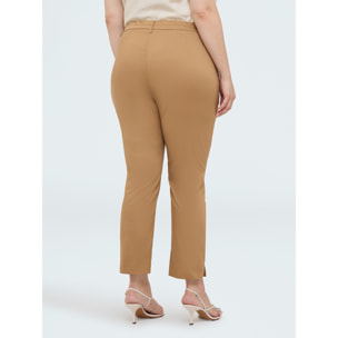 Fiorella Rubino - Pantaloni New York in cotone stretch - Marrone