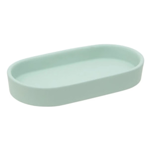 Plateau Colorama ovale 11x19,3cm vert céladon