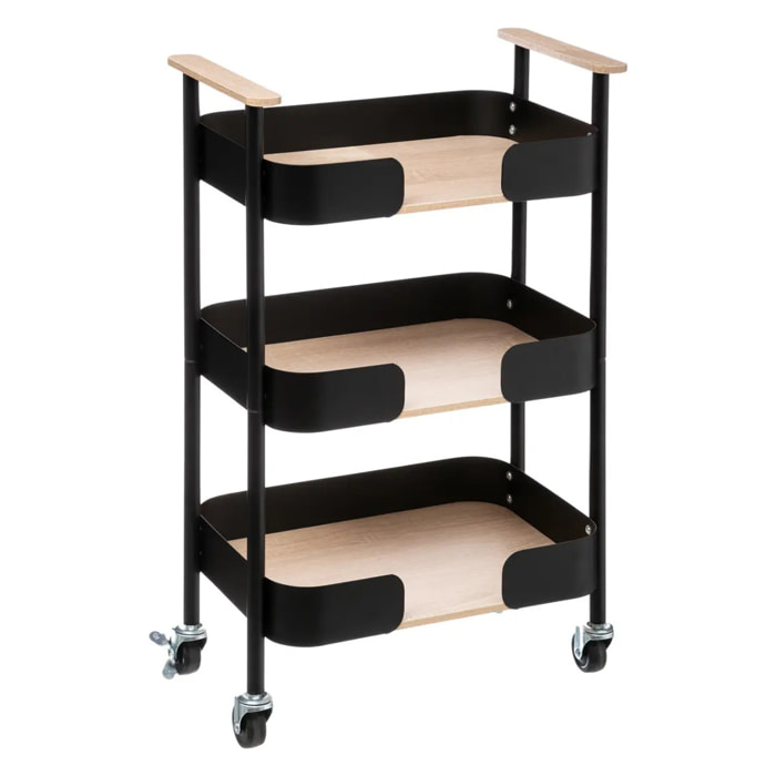 Dessertes 3 niveaux en bois "Blackwood"