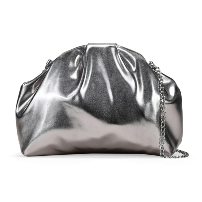 Bolso de mano plomo con boquilla