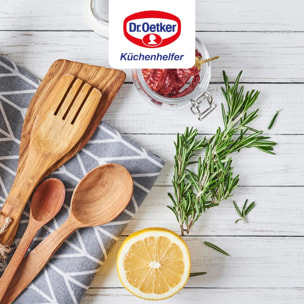 Plat à four avec couvercle en acier émaillé 42 x 34 cm Dr. Oetker Back-Idee Kreativ