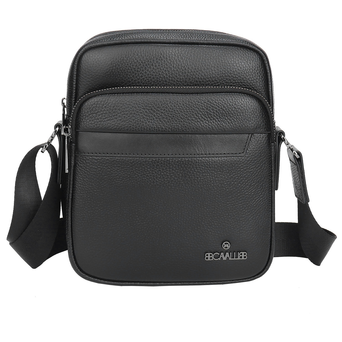 Borsa a tracolla da uomo - Modello Cremona - 100% pelle - 20.0 x 25.0 x 8.0 cm