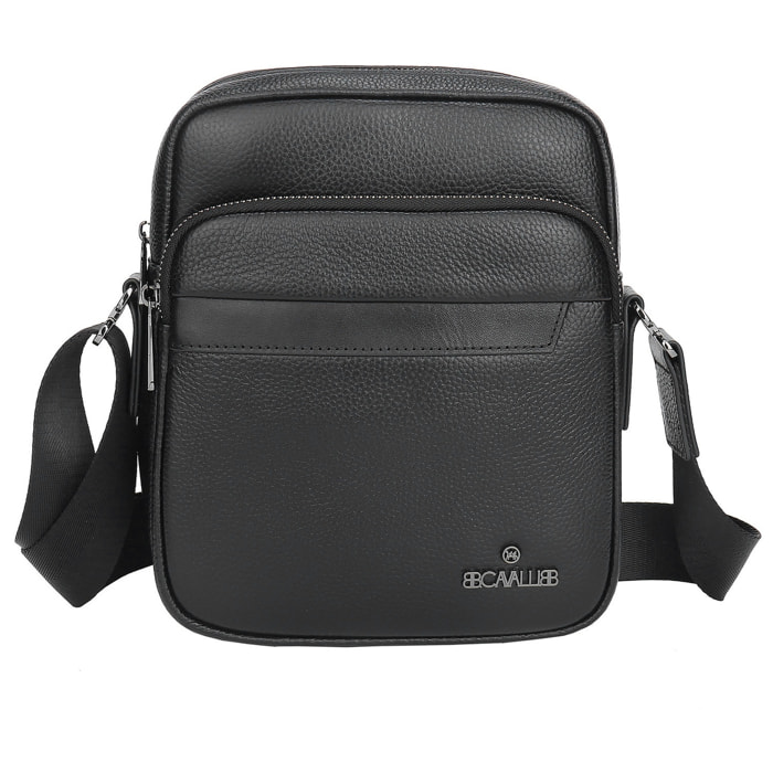 Borsa a tracolla da uomo - Modello Cremona - 100% pelle - 20.0 x 25.0 x 8.0 cm