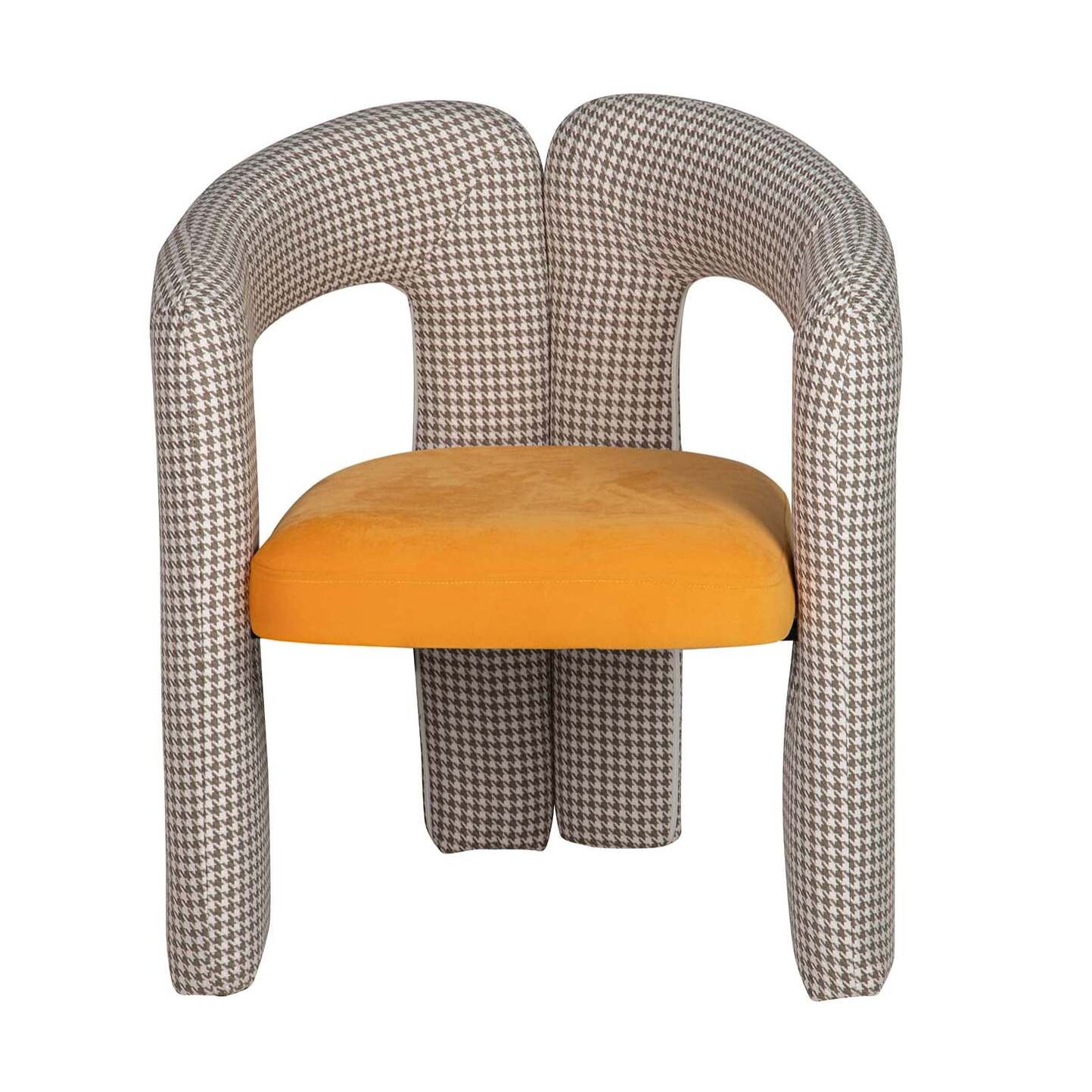Silla Velvet Amarillo Beige Nova 66x61x76 Cm