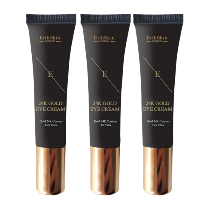Trío de cremas para ojos Gold