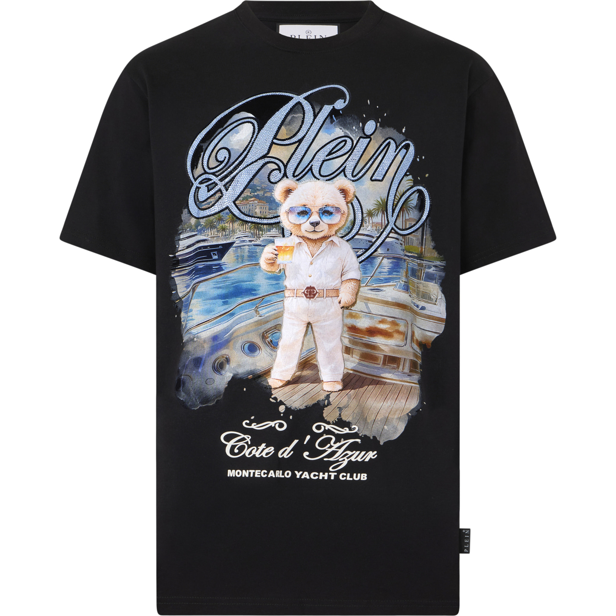 PHILIPP PLEIN Round Neck T-Shirt Teddy Yachting