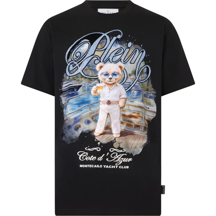 PHILIPP PLEIN Round Neck T-Shirt Teddy Yachting