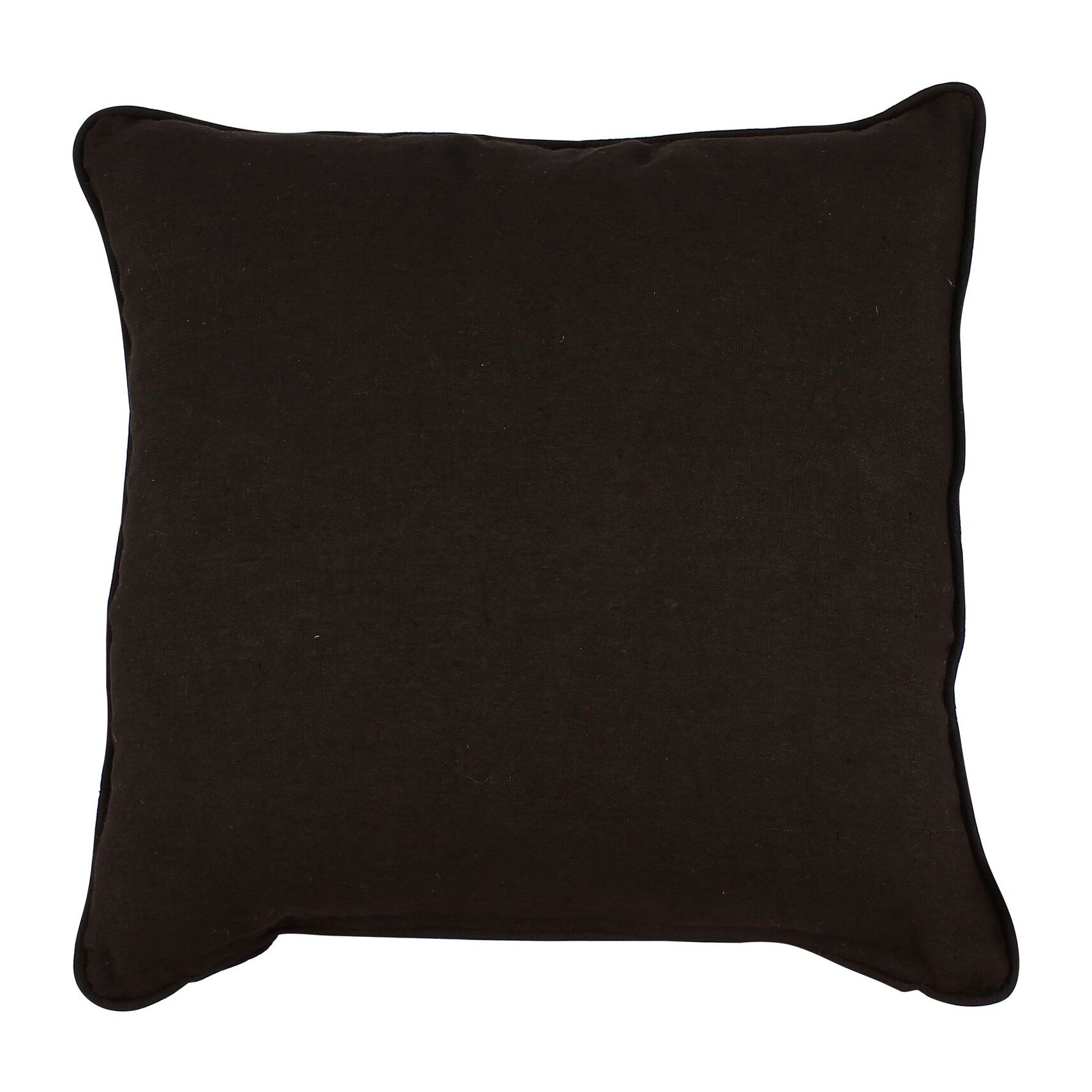 Coussin en lin noir 40cm NYL