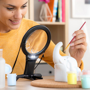 Loupe Mains Libres avec Voyant LED Zooled InnovaGoods