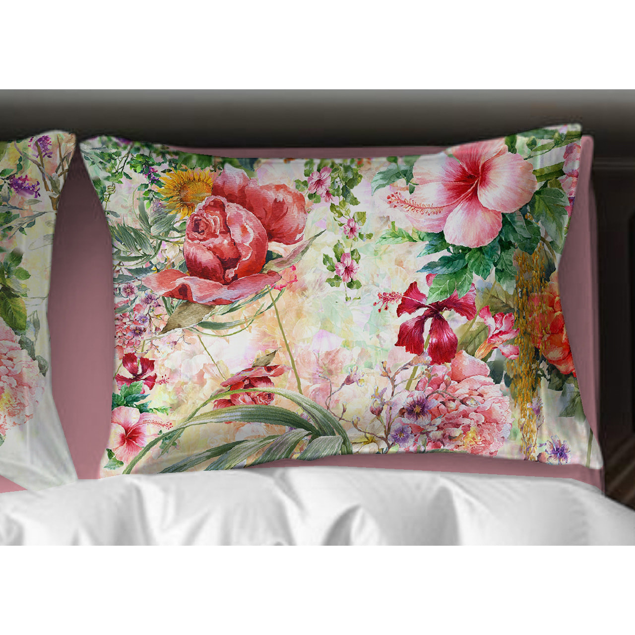 Copripiumino Stampa Digitale Disegno Floral Misura Letto Matrimoniale