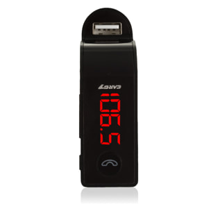 Kit 4 en 1 con manos libres Bluetooth y transmisor FM para coche