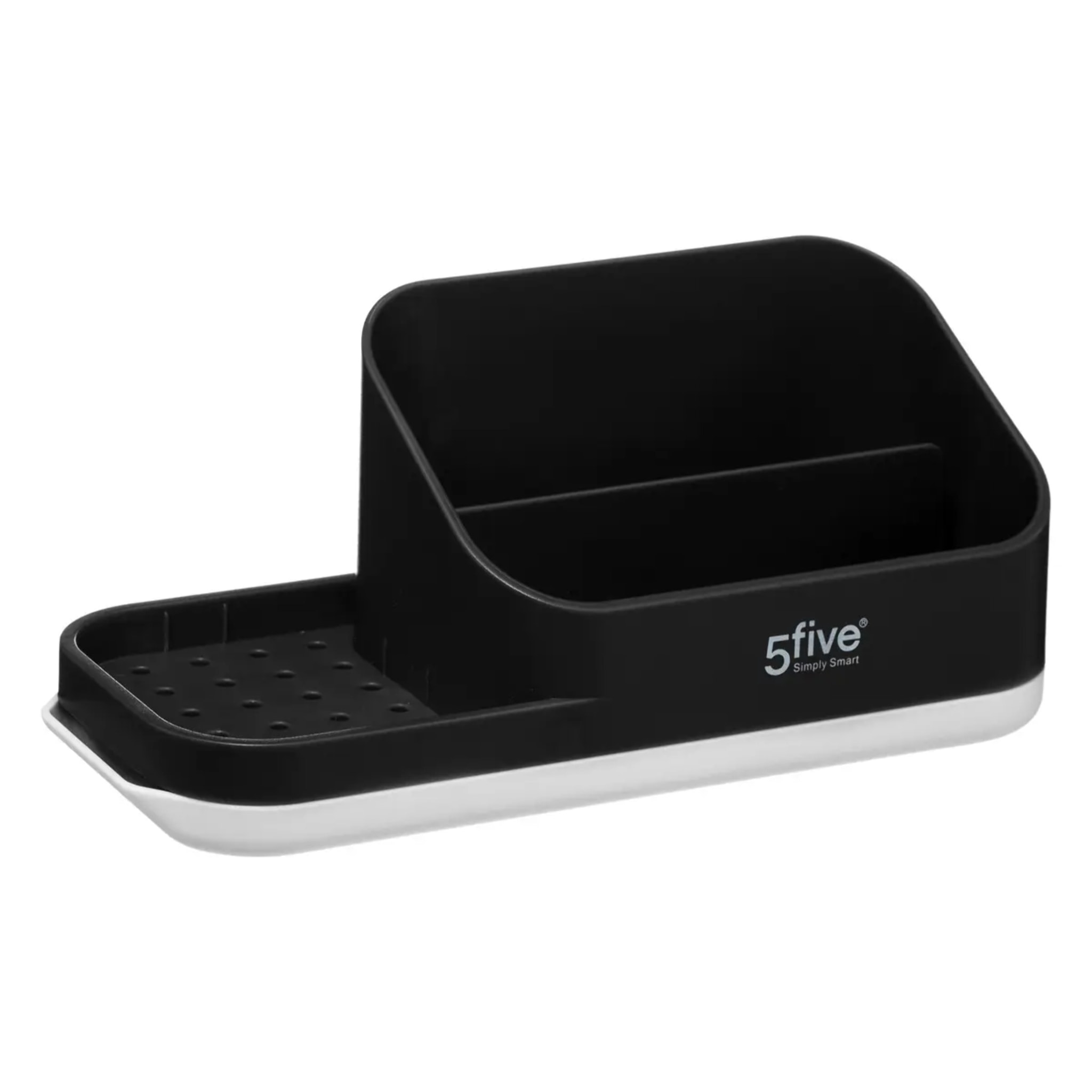 Organiseur évier avec distributeur 300ml "Néo" gris noir