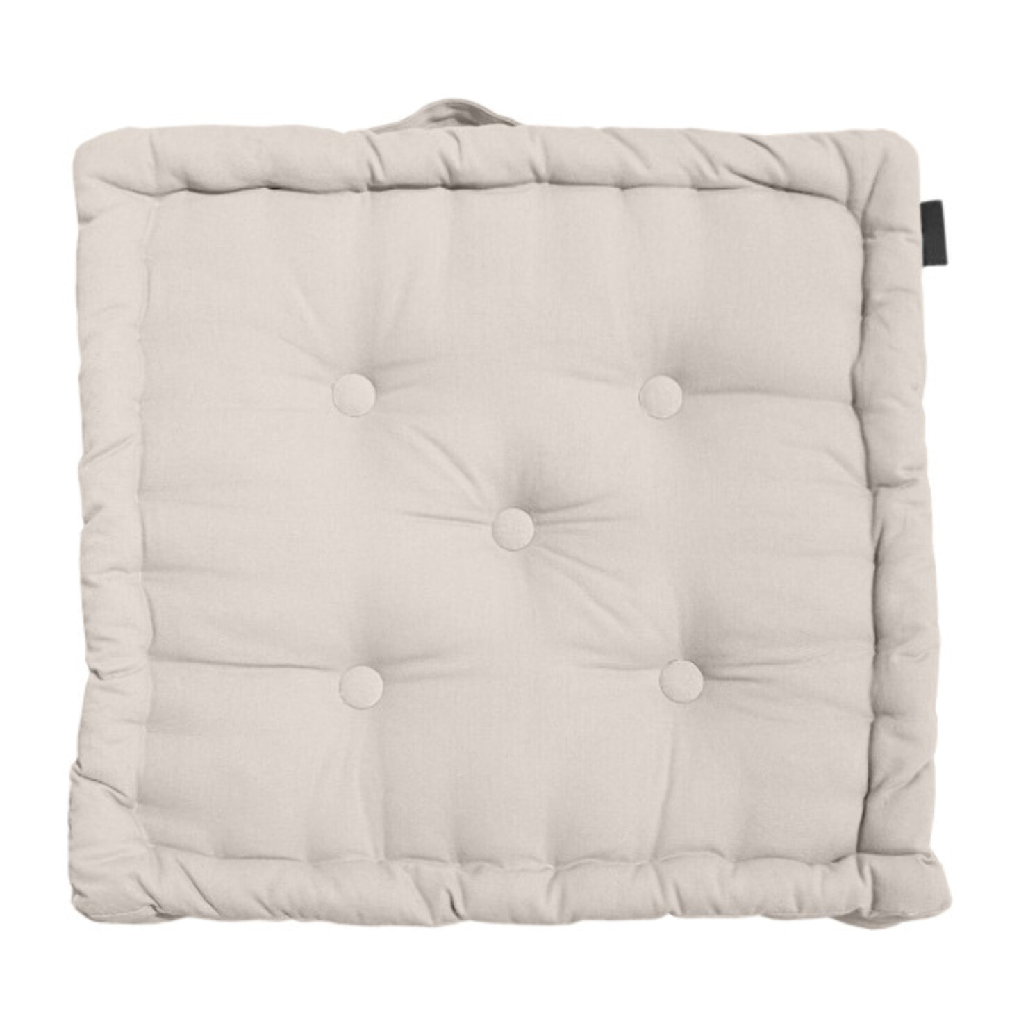 Coussin de sol 50 x 50 cm capitonné et matelassé en coton - KALA