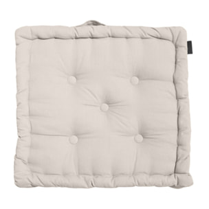 Coussin de sol 50 x 50 cm capitonné et matelassé en coton - KALA