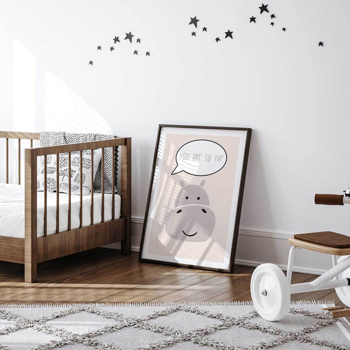 Affiche enfant hippo Affiche seule