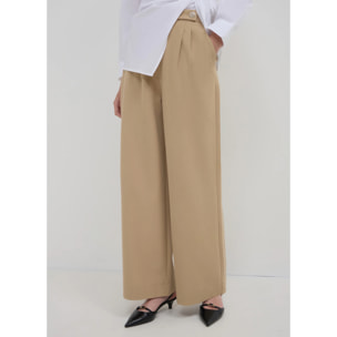 Pantalone lungo bottone oro