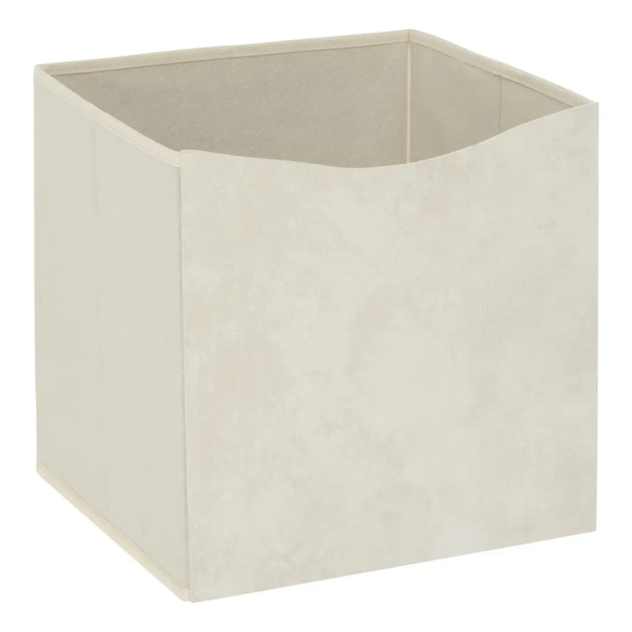 Boîte Mix'n Modul 31x31cm beige tissu et carton