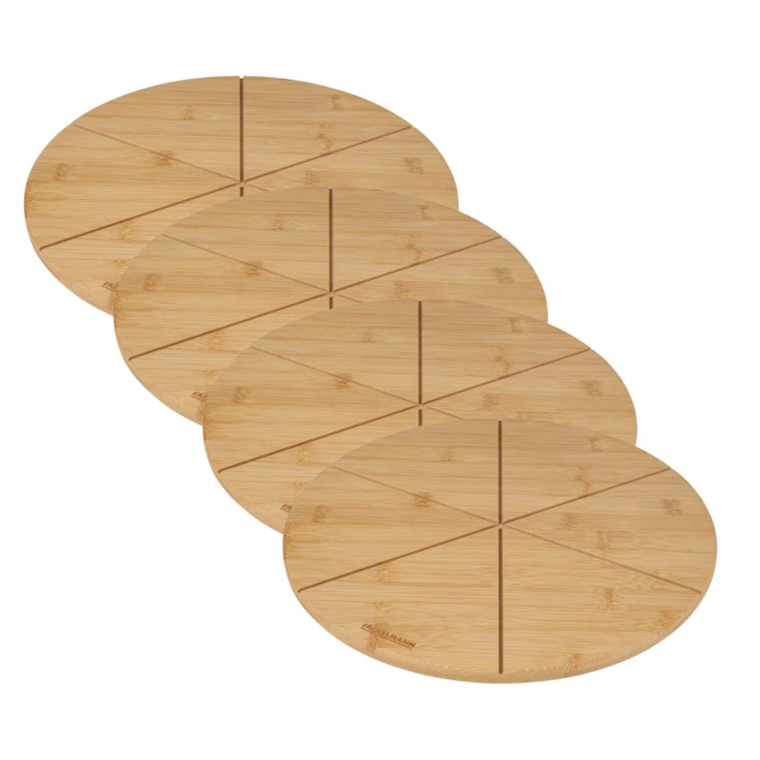 Set de 4 planches à pizza en bois Fackelmann Boisselerie