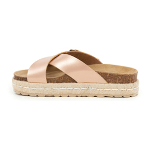 SANDALO CON ZEPPA BILLOWY ROSA