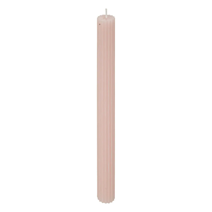 Bougie bâton "Demi" en coton H26cm rose