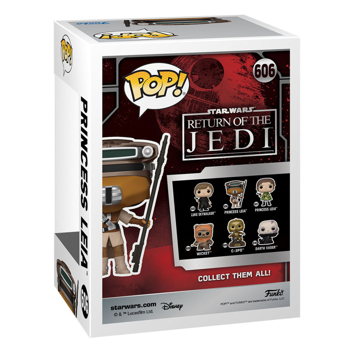 Star Wars Return Of The Jedi 40th Anniversary Pop! Vinile Figura Leia (boushh) 9 Cm Funko