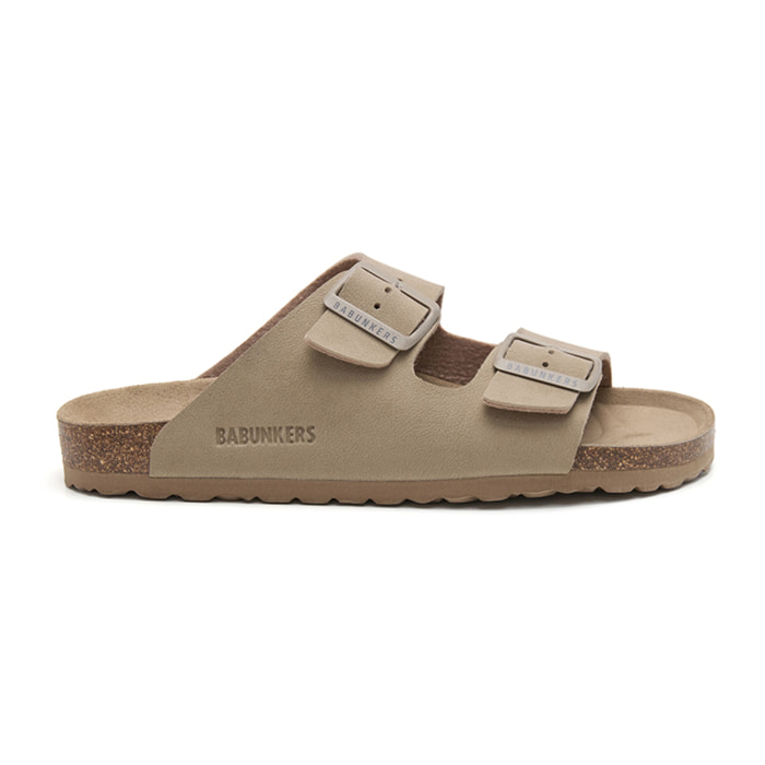 SANDALIA BABUNKERS MARRON