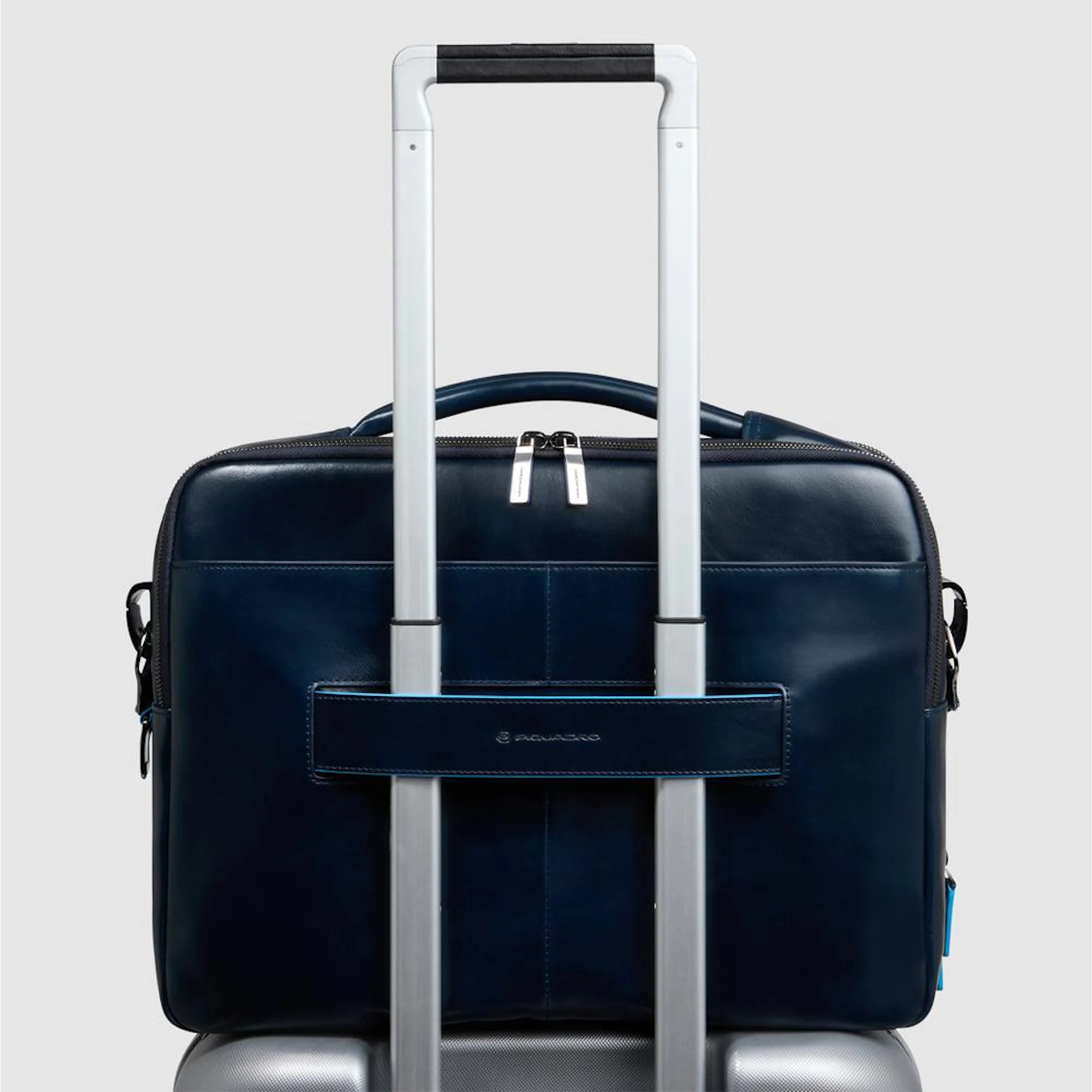 Piquadro Borsa porta pc e iPad®Pro 12,9” in pelle personalizzabile con protezioni antiurto e RFID