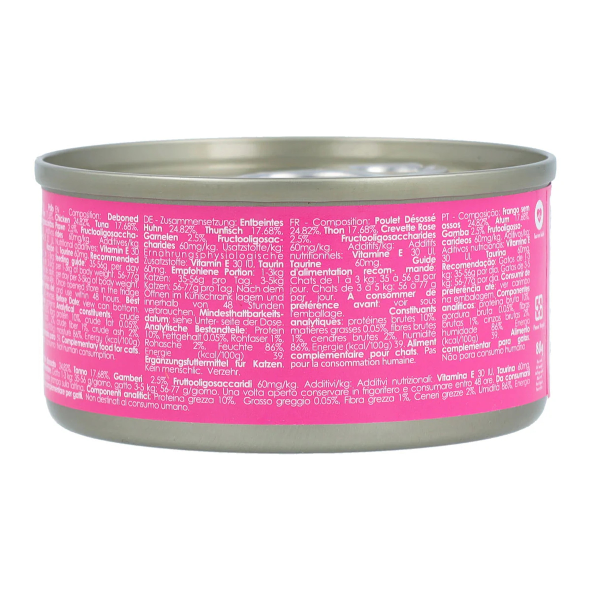 Kit Cat Lata Toppers - Pollo, Atún & Gamba 80 g Comida húmeda para gatos