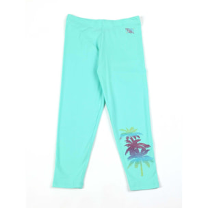 Leggings da bambina in cotone elasticizzato Leone Bright