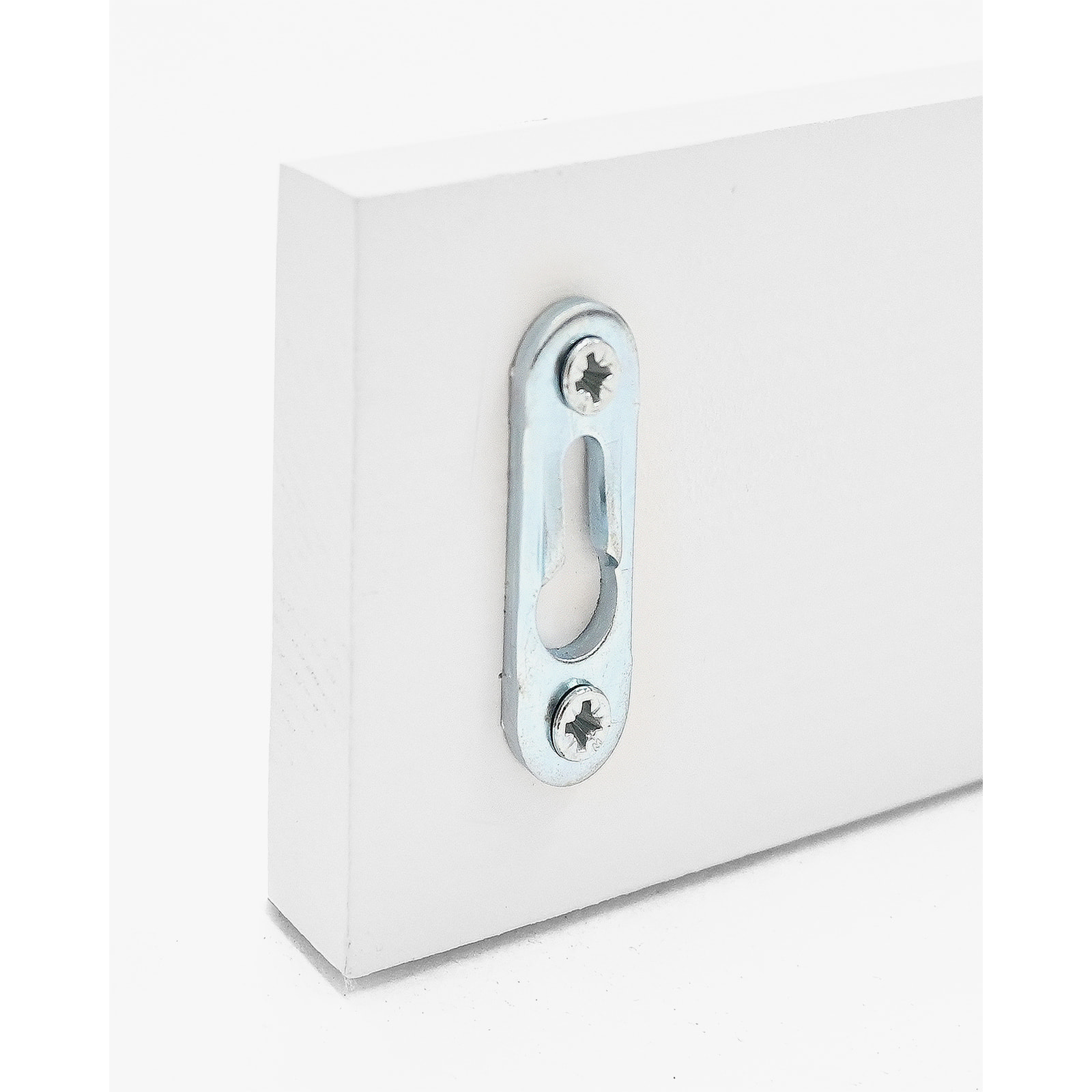 Cintre mural en bois massif blanc 26x5cm Hauteur: 5 Longueur: 26 Largeur: 1.4