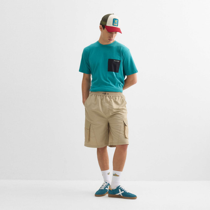Bermuda MUNICH Trek streetwear de nylon camel