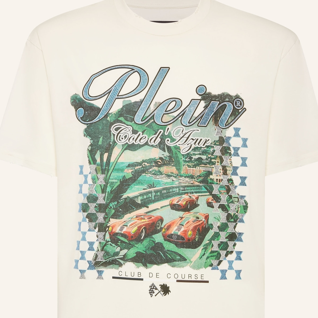 PHILIPP PLEIN T-Shirt Round Neck D AZUR