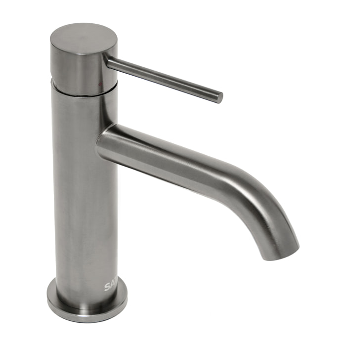 Aurum mitigeur de lavabo, sans vidage, gun métal brossé SATBAUR271BGM avec une garantie de 5 ans