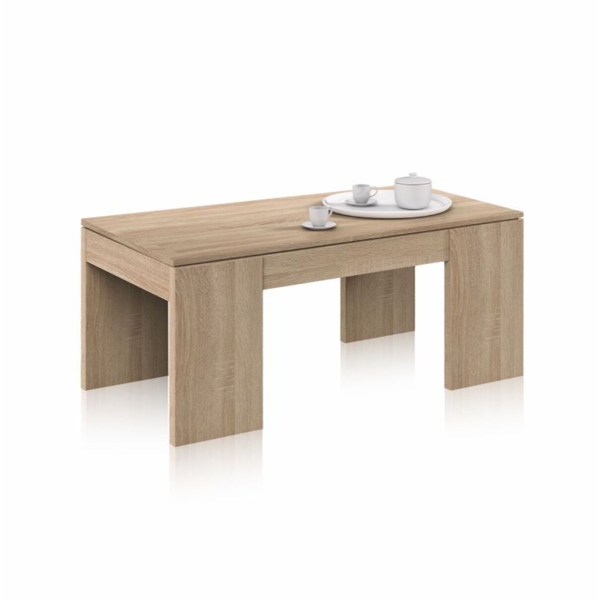 Mesa de centro elevable Calex Roble Canadian