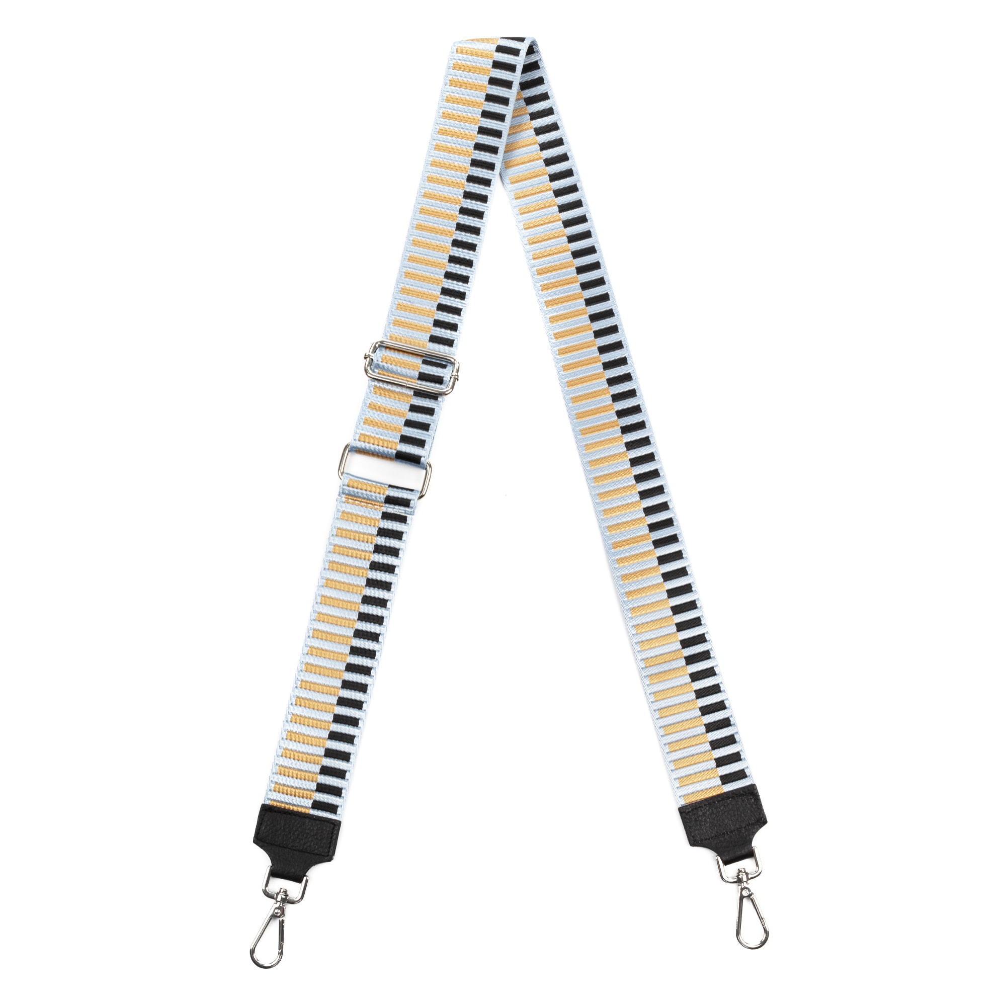 Amato cintura universale per borse donna. Pelle autentica Dollaro combinata con tessuto.